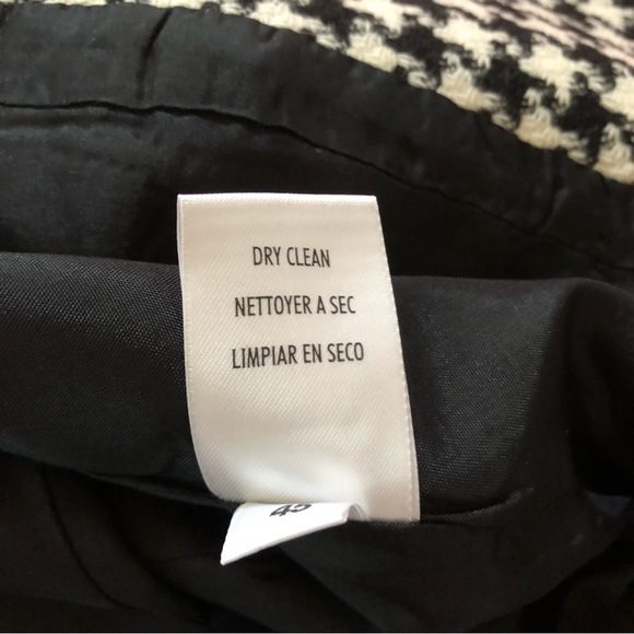 Casual Corner Annex Petite Women Tweed Suit Set/Black & White - Picture 9 of 16